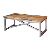 Industrial Mango Wood And Iron Coffee Table